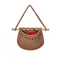 1/3-Tier Macrame Fruit Hammock Storage Basket Hanging Vegetable Holder Pockets