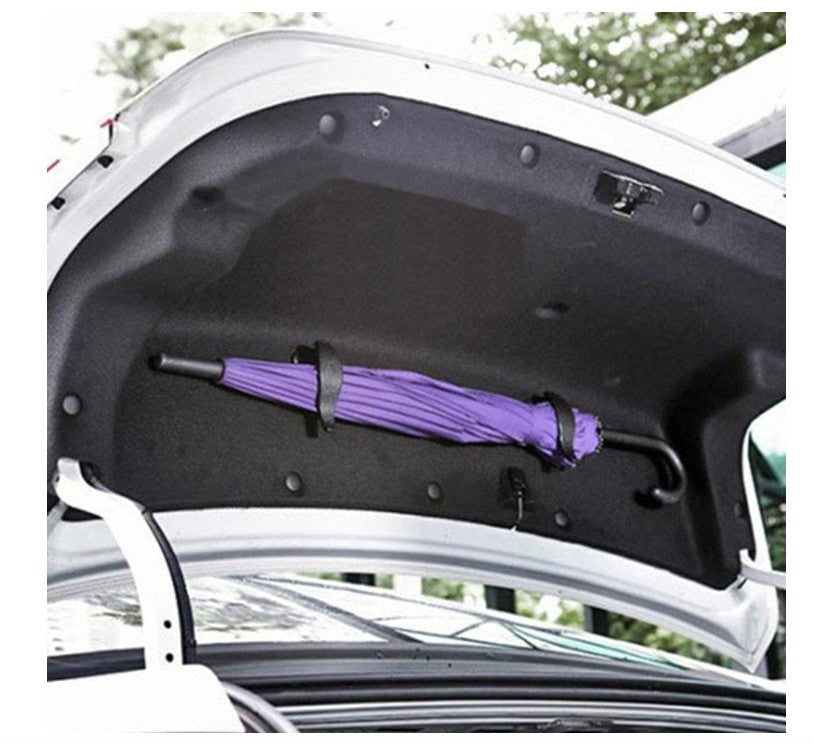 2 Pcs Car Umbrella Holder, Multifunctional Car Boot Organiser Storage Hooks