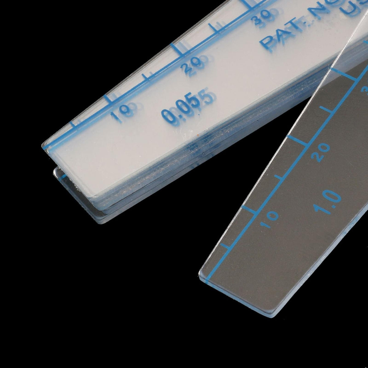 0.05-1mm Thickness Plastic Feeler Gauge Gap Filler Measuring Tool 13 in 1