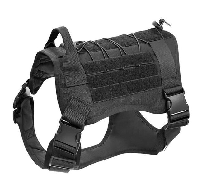 No Pull Tactical Dog Harness and Lead Set Military Training Vest w/ Handle