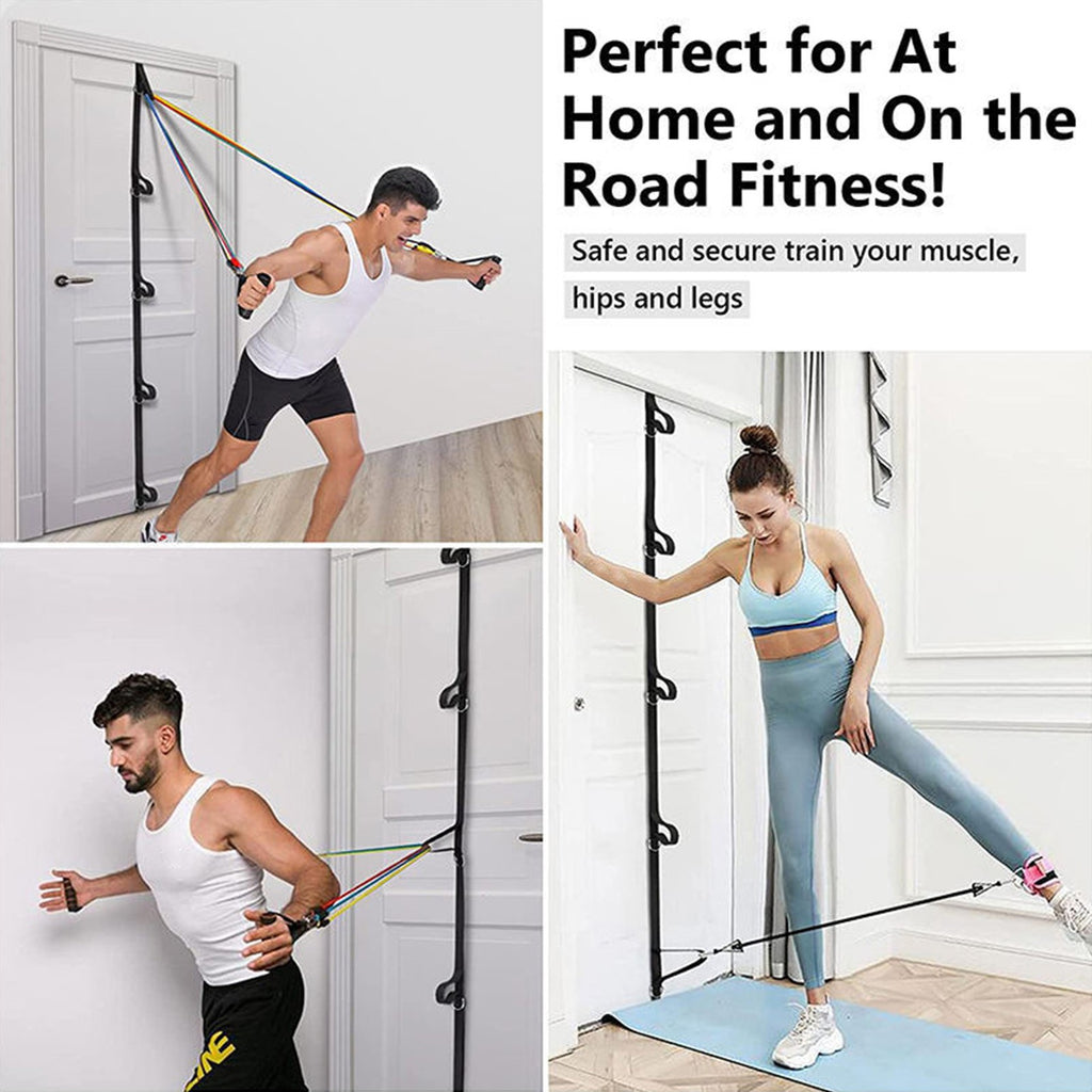 Door Anchor for Resistance Band Workouts – Multi-Point Strap Gym Equipment Tool