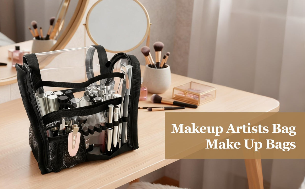 Large Clear Makeup Bag Professional Portable Versatile Transparent Makeup