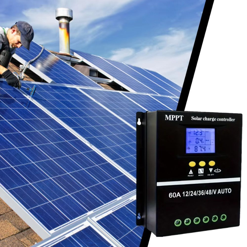 4000W 100A MPPT Solar Charge Controller Battery PV Regulator 12V/24V/36V/48V USB