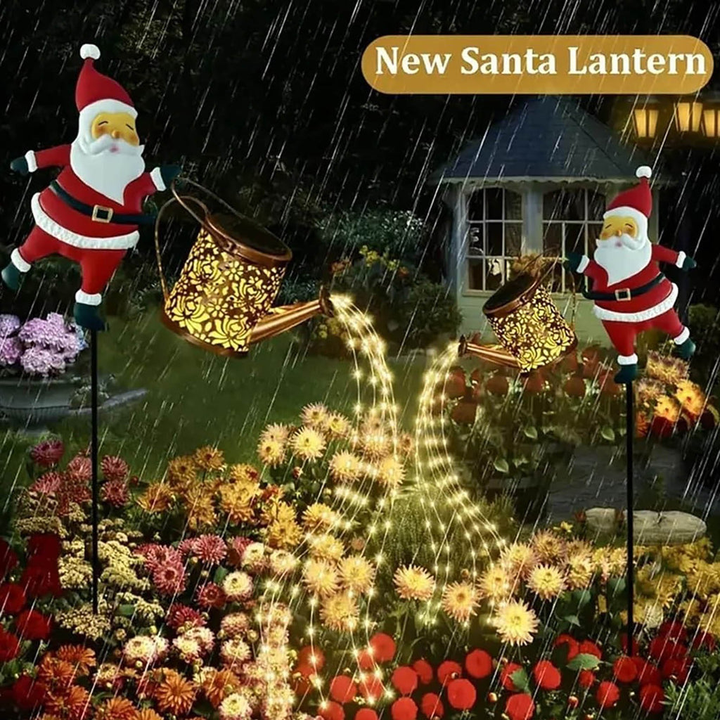 Christmas Solar Kettle Lights Garden Lawn Decorative Lights, Santa Claus Lantern