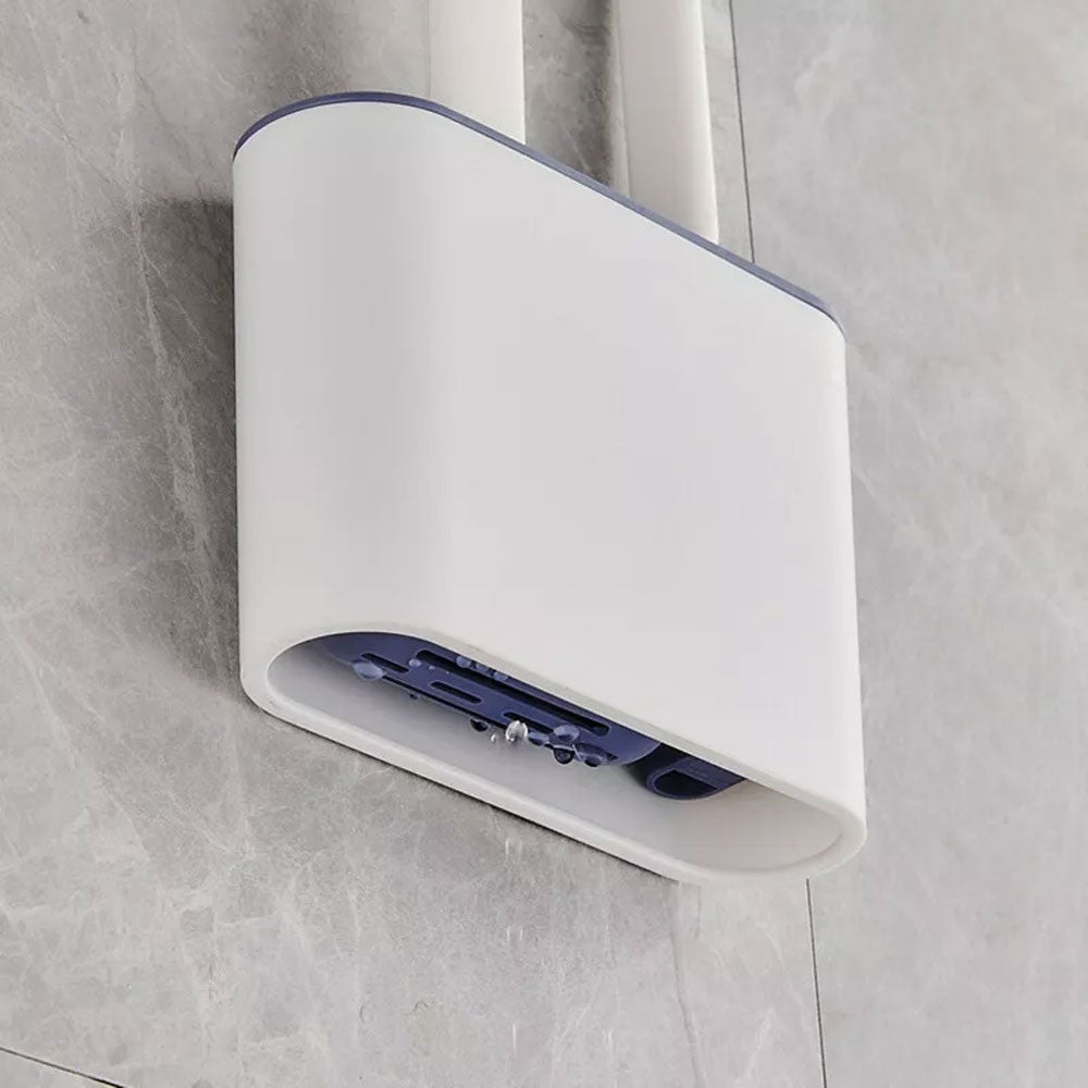 Toilet Brush And Holder Bathroom Toilet Brush Holder Set Silicone Brush Durable