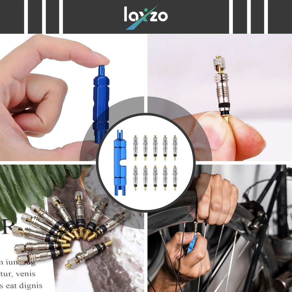 Replacement VALVE CORE REMOVER TOOL &Valves For Presta MTB Road Tubeless Cycle