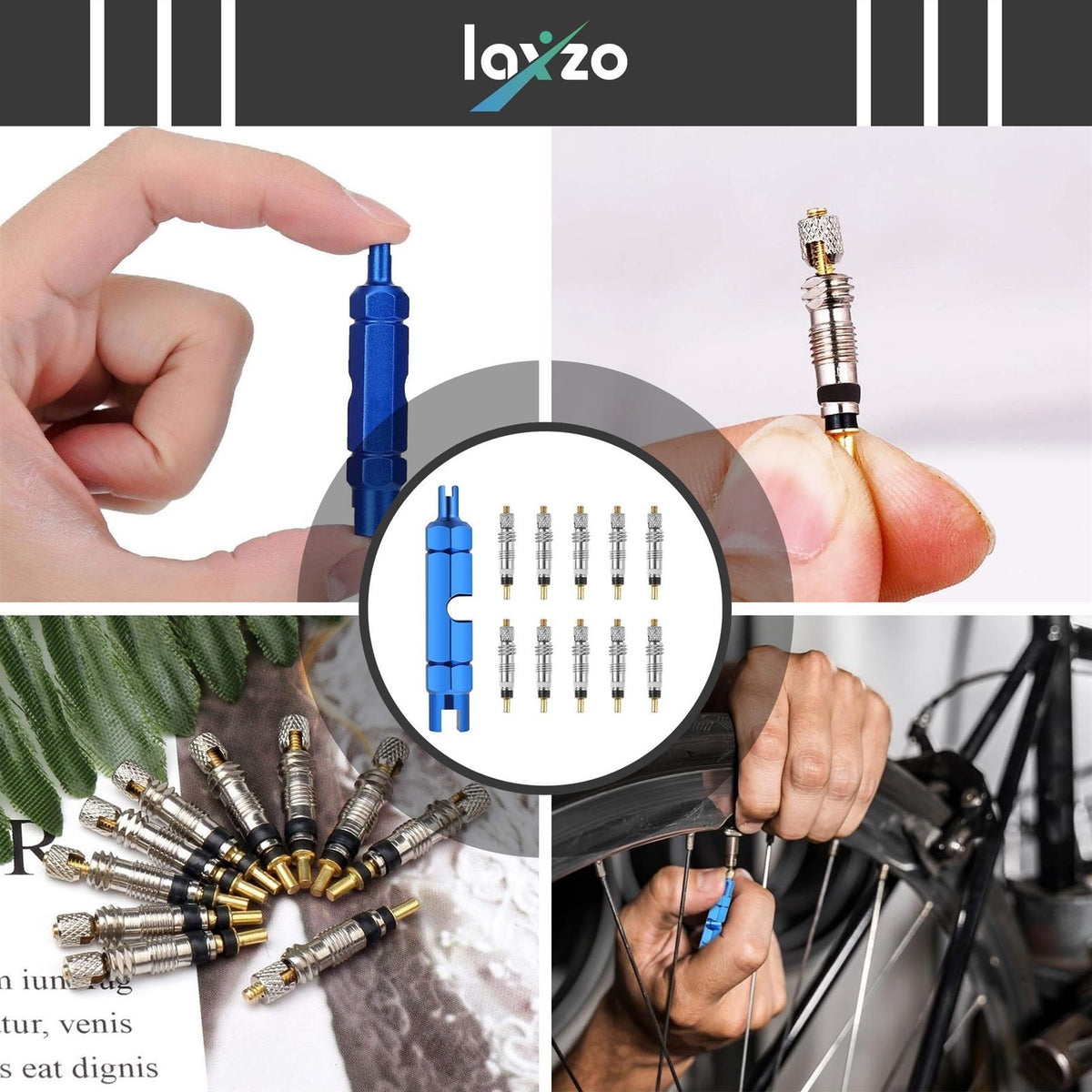 Replacement VALVE CORE REMOVER TOOL &Valves For Presta MTB Road Tubeless Cycle