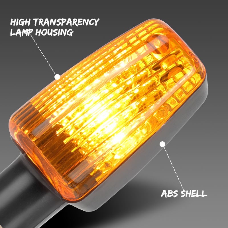4X Motorbike Motorcycle Turn Signal Indicator Light Bulb Amber Blinker Lamp 12V