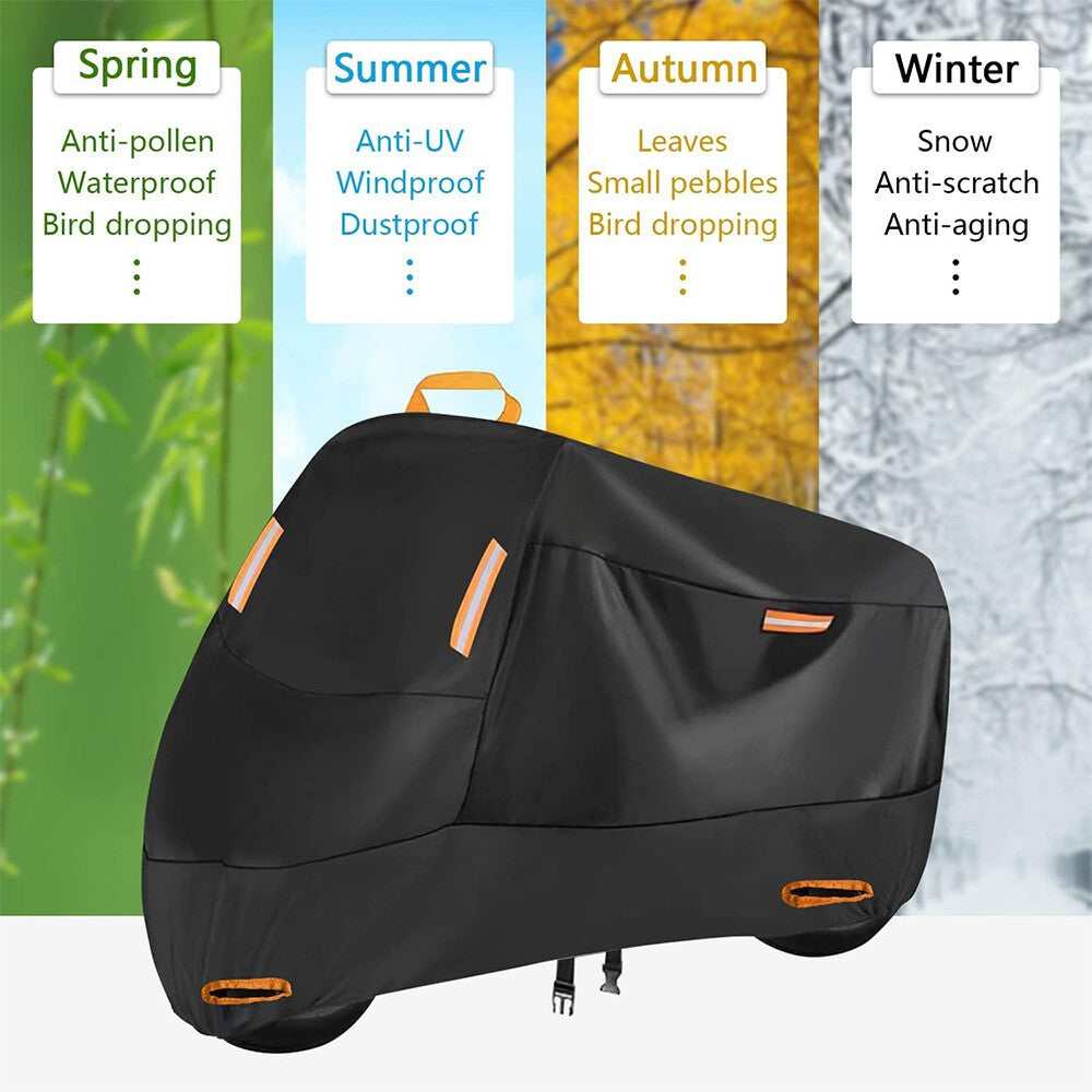 Waterproof Heavy Duty Motorcycle Motorbike Cover Outdoor Rain Dust UV Protector