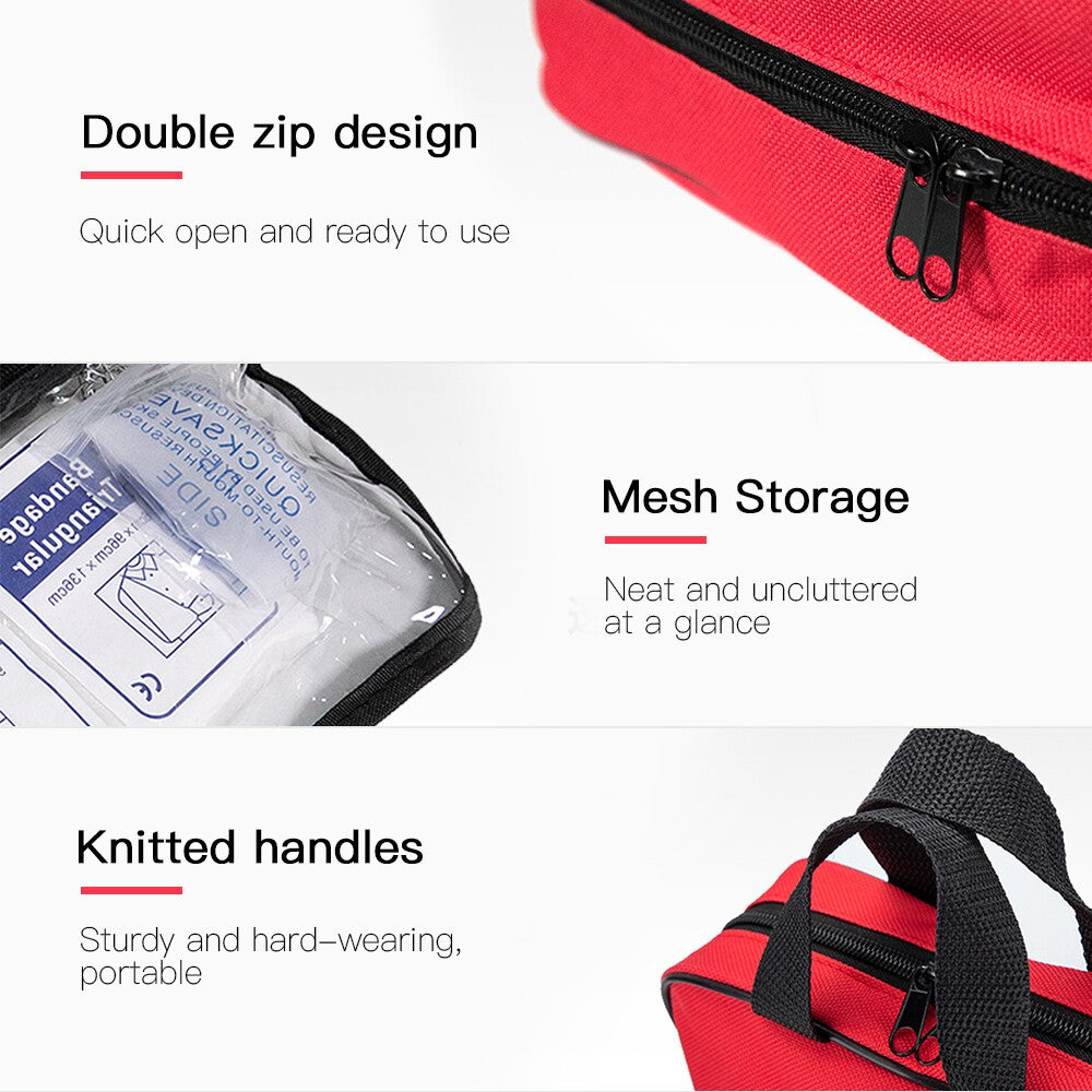 391 PIECE FIRST AID KIT BAG -MEDICAL EMERGENCY KIT. TRAVEL, HOME, CAR, WORKPLACE
