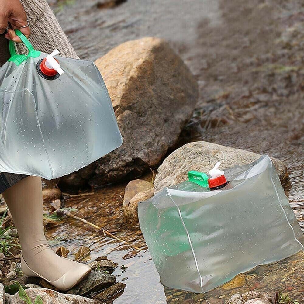 1/4X 20 Foldable Collapsible With Tap Camping Bottle
