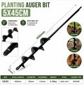 Auger Spiral Drill Bit Post Hole Digger Fence Borer Garden Yard Planting Tool