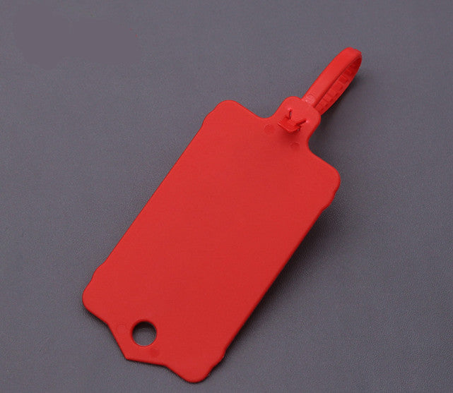 100Pcs Blank Waterproof Plastic Tags, Label Shipping Tag 2.48 x 1.46Inch