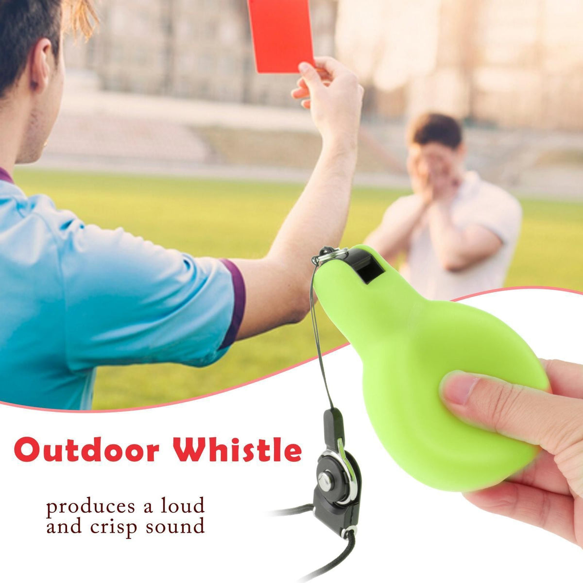 Hand  Whistle Handheld Loudly Sound Equipment with Lanyard Sports Whistle for