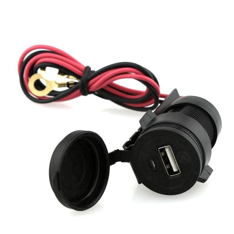 Motorcycle Motorbike 12V USB Charger Adapter Socket Waterproof for Phone