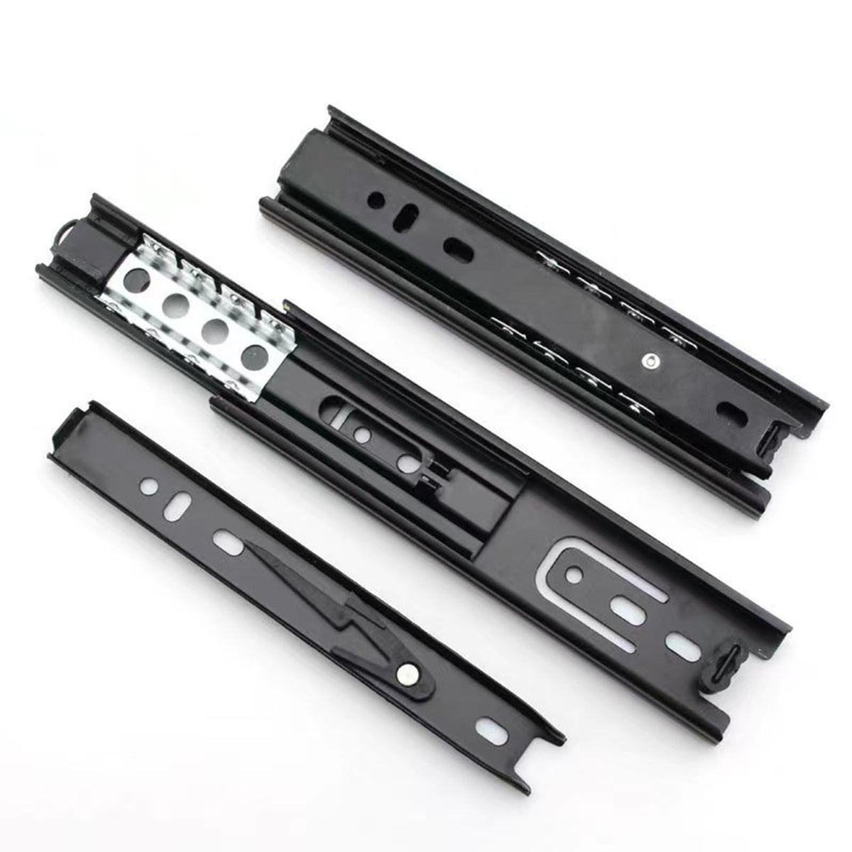 Reliable Side Mounted 45mm Wide Drawer Slides for Small Drawers Pack of 2