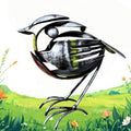 Robin Scrap Metal Art Sculpture Handcrafted Bird Statue Home Office Desk Decor