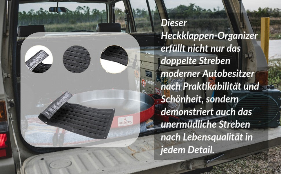 Tailgate Storage Bag Rear Door Cargo Organizer Tailgate Molle Panel