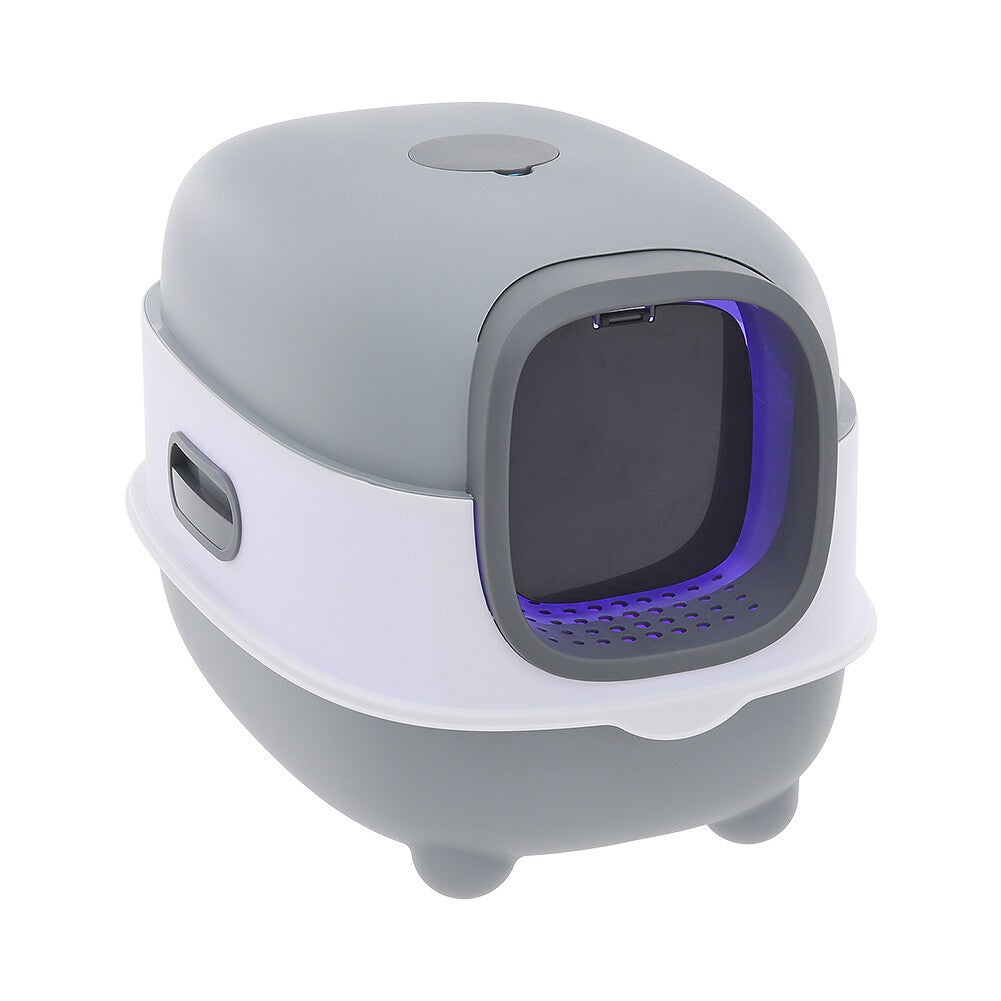 Large Self Cleaning Cat Litter Tray Automatic UV Sterilization Cat Potty Box Pan