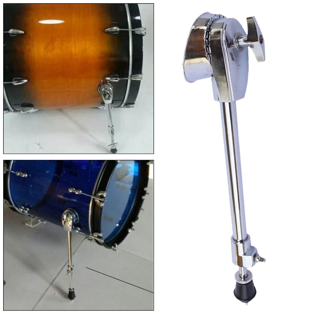 Professional Bass Drum Legs Drum Leg Clamp On for Drum Parts Replacement
