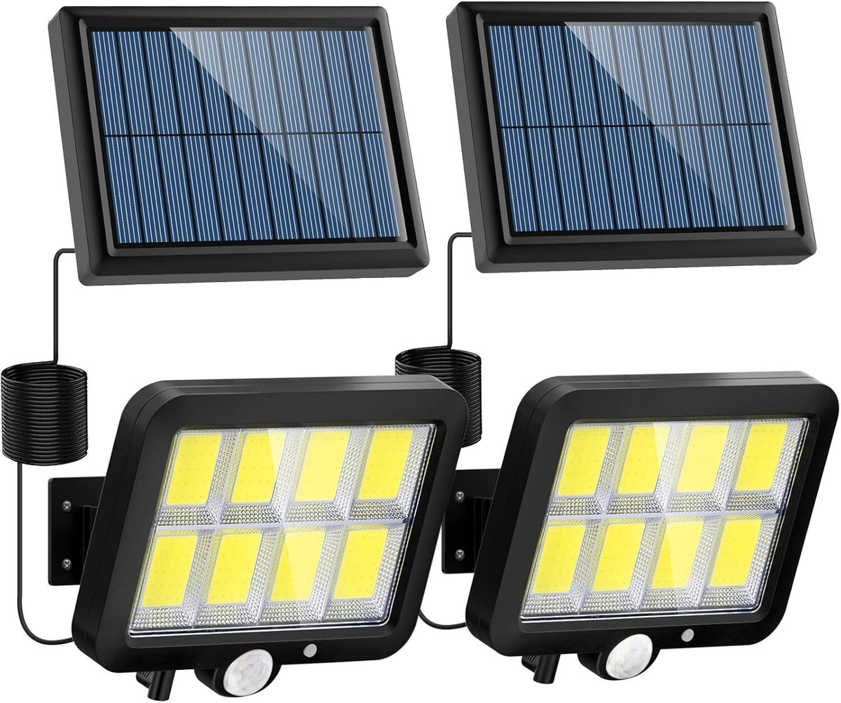 Solar Power LED Wall Light Security Outdoor Garden Flood Lamp PIR Motion Sensor
