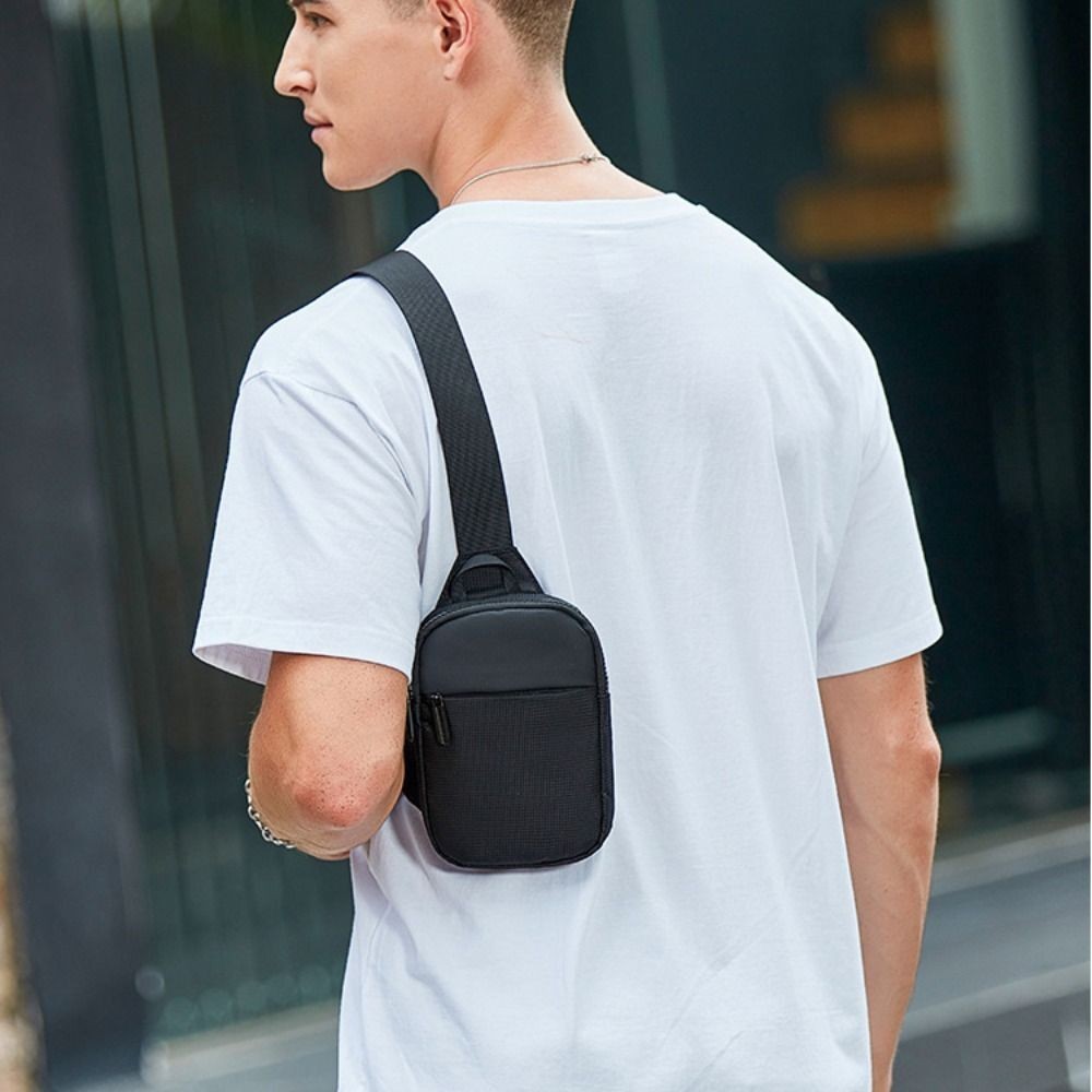 Mini Men's Chest Bag Canvas Small Sling Pack New Shoulder Crossbody Bag