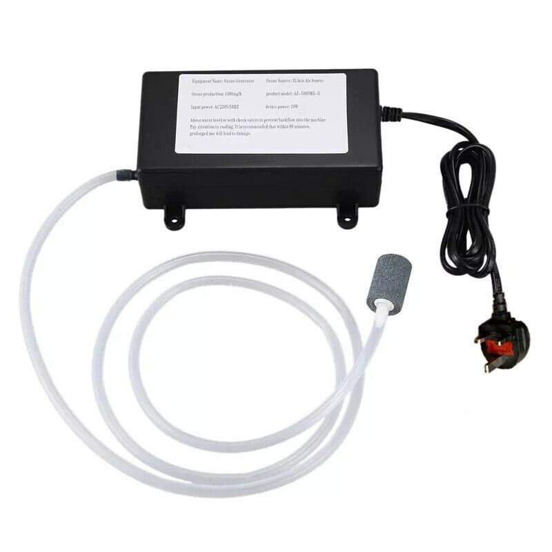 1000Mg Ozone Generator UK Plug Air Water Ozonizer Purifier Cleaner