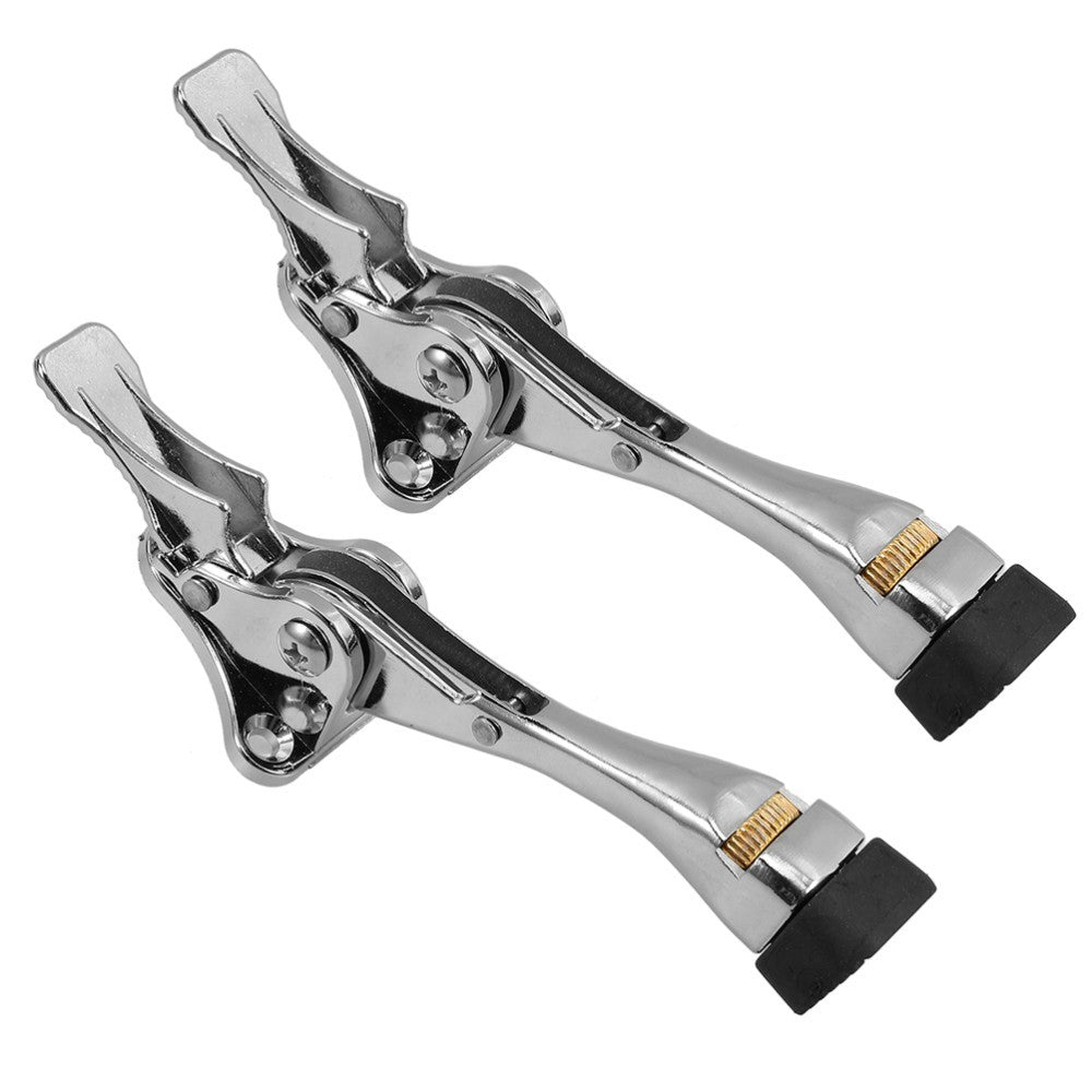 2 Pcs Automatic Door Retainer Foot Operated Stopper Bottom of Adjustable Kick.*