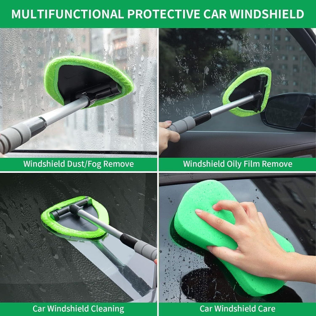 Windshield Cleaning Tool Kit Car Window Glass Wiper Cleaner Brush Extendable UK