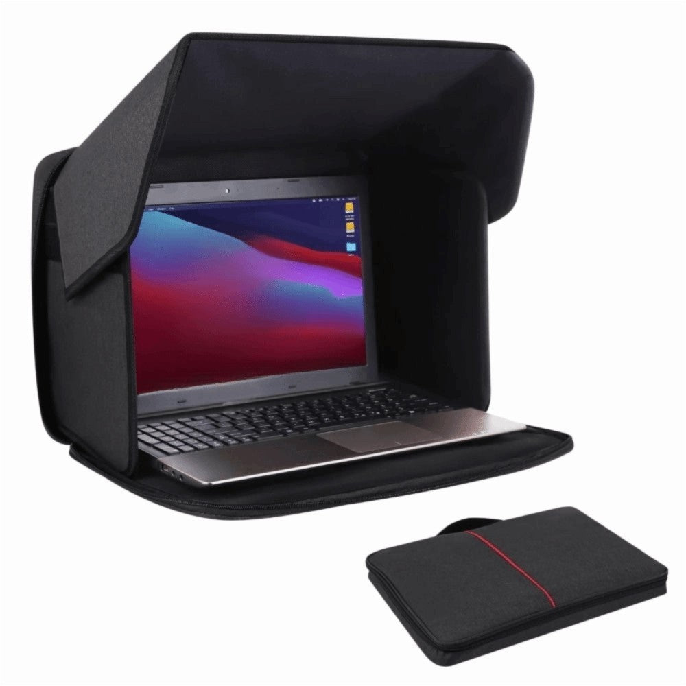 12-16inch Laptop Sun Shade Foldable Privacy Shield Cover  Working Outside