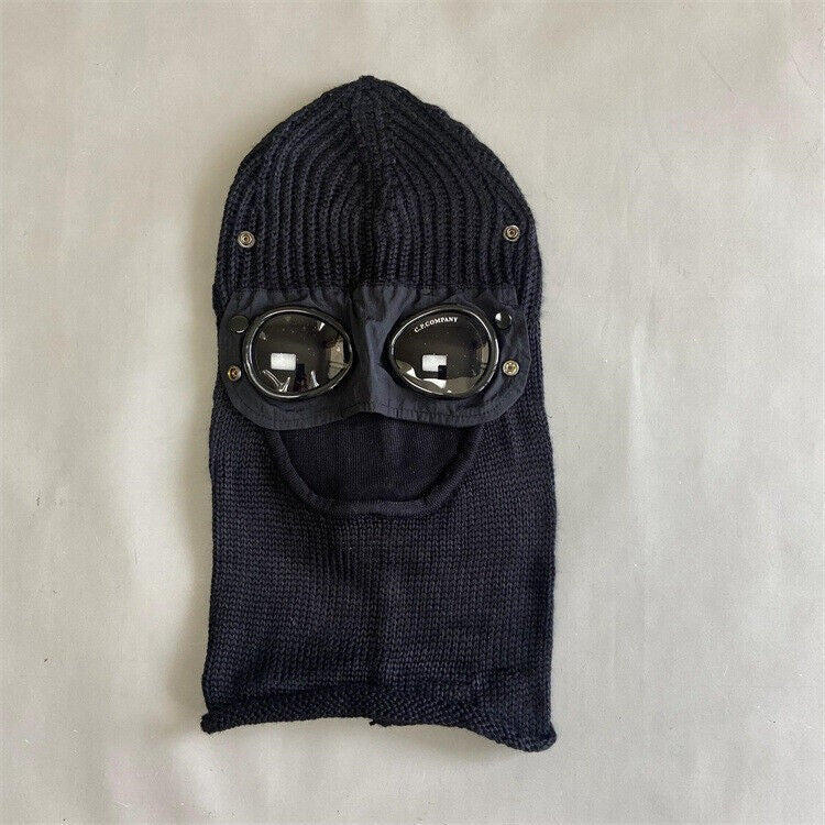 Knitted Hat for Men and Women Eye Protection Skiing Windproof and Warm Hat