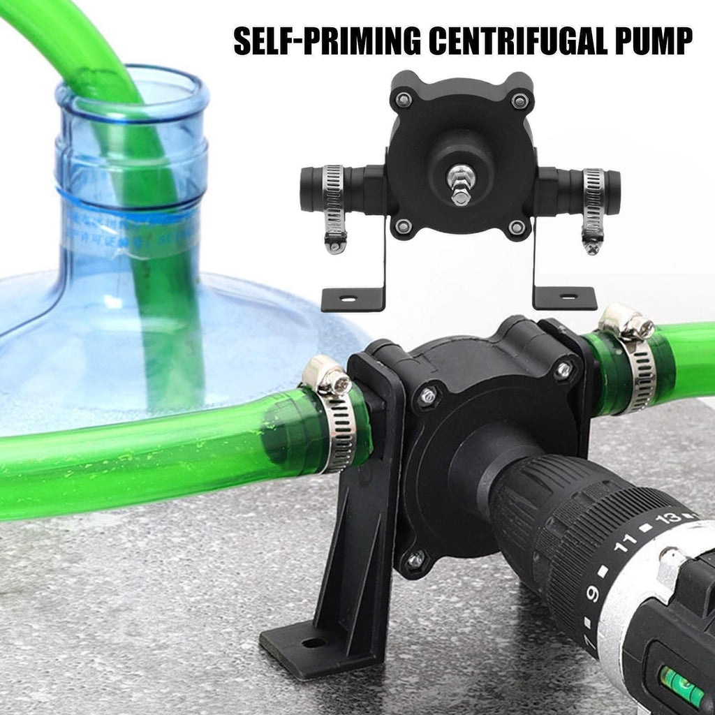 Portable Electric Powered Drill Pump Oil Fluid Water Transfer Self Priming Pumps