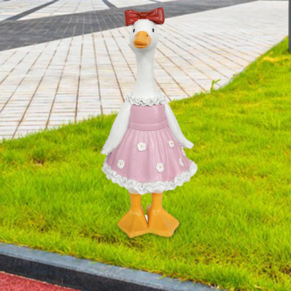 Garden Duck Statue Decor Creative Resin Duck Ornament for Lawn Outdoor Desk