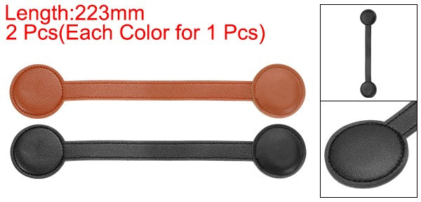 2pcs Hat Clip for Travel on Bags, Magnetic Hat Holder Hands, Black/Brown