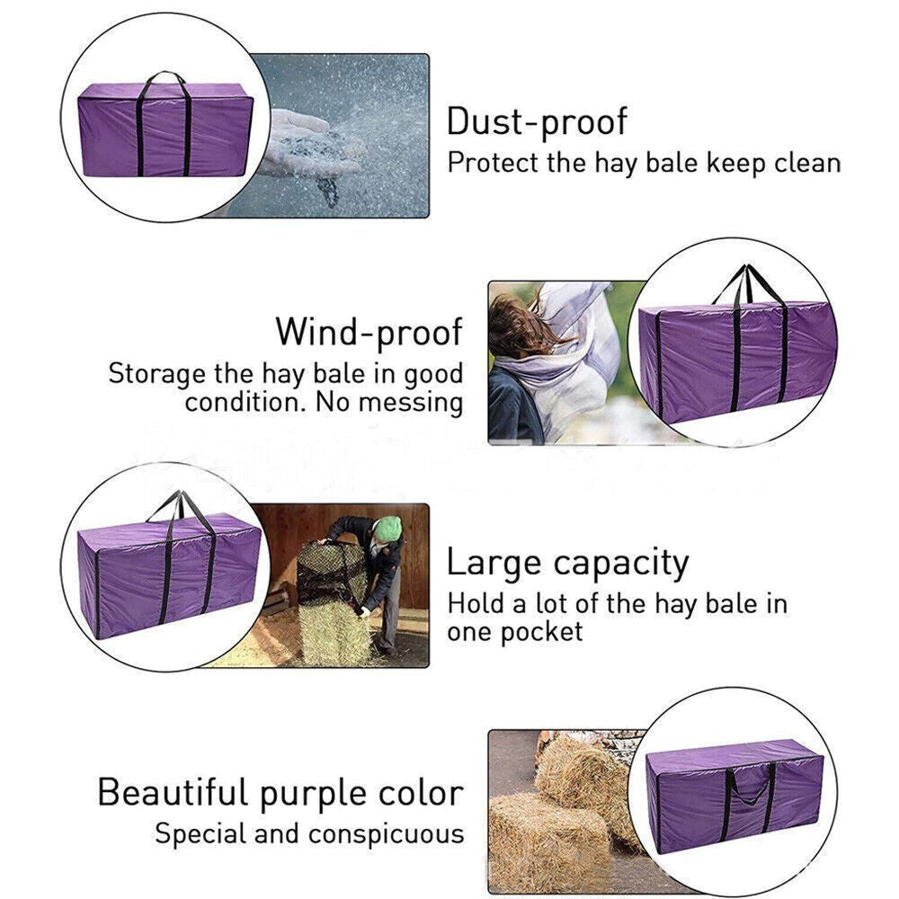 Hay Straw Bale Bag Horse Feeder Riding Gear Bag Carry Storage Waterproof