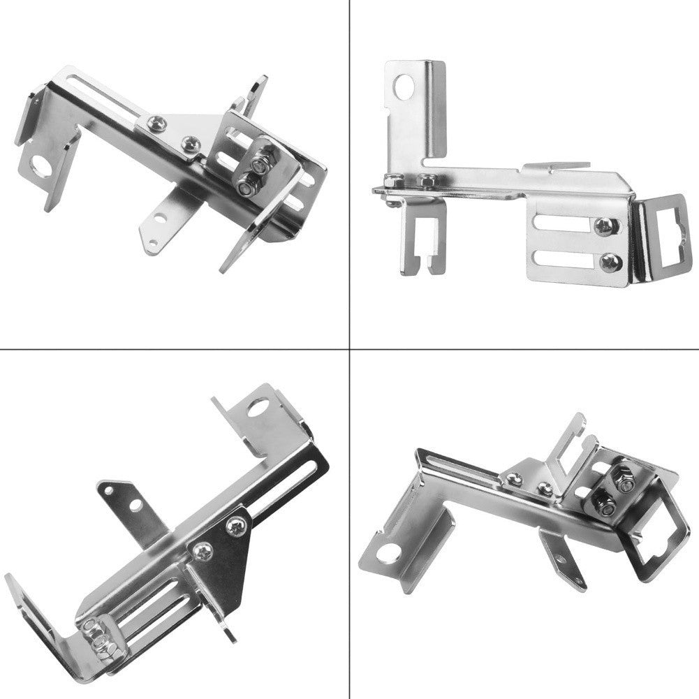 Adjustable Chrome Steel Throttle Kickdown Cable Bracket Kit for SBC Models
