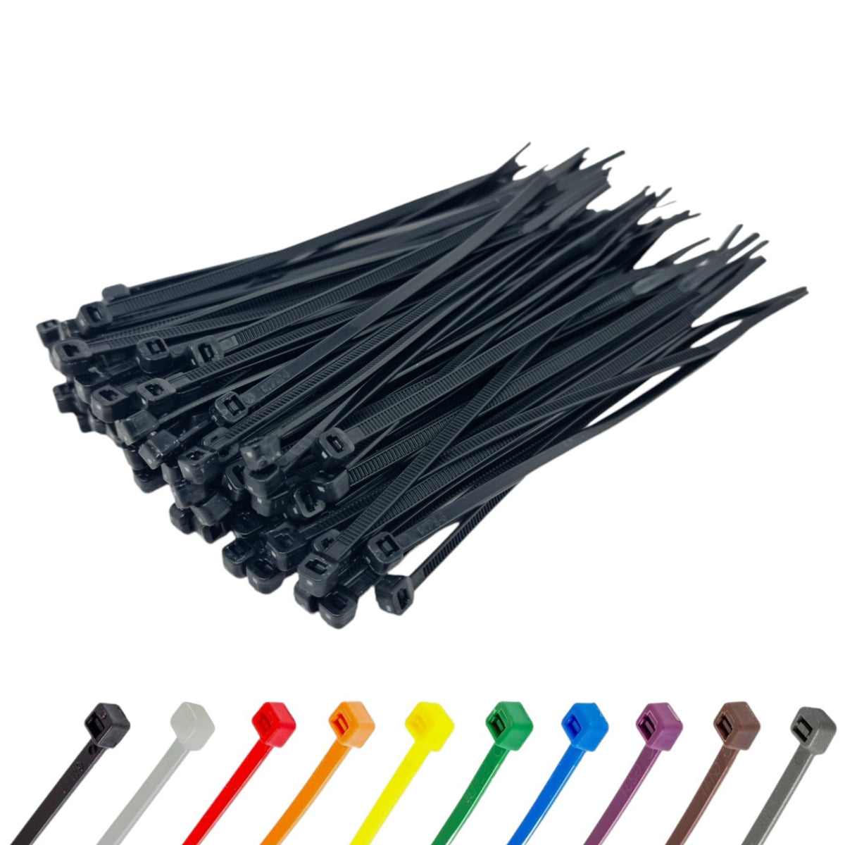 NYLON PLASTIC CABLE TIES ZIP TIE WRAPS THIN SMALL LARGE LONG WIDE (ALL COLOURS)