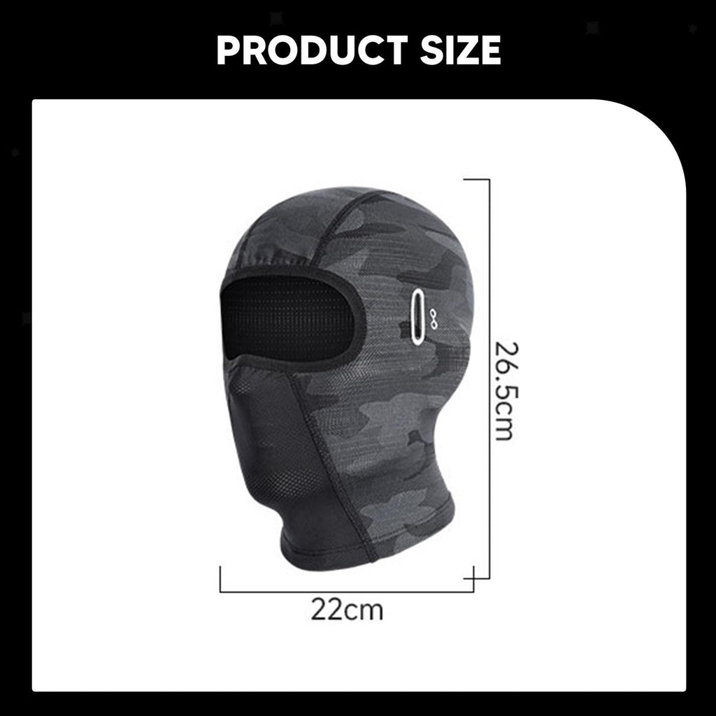 Men's balaclava with sun protection mask, breathable and soft hood, helmet