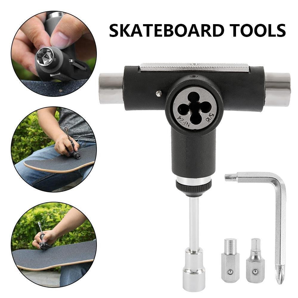 Roller Skate Wrench T-shape Skate Tool Skateboards Wrench Skateboard Repair Tool