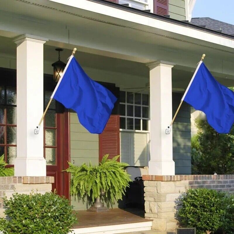 Flag Pole Holder, Outside House Flag Pole Bracket, Heavy Duty Metal Flag Mount,