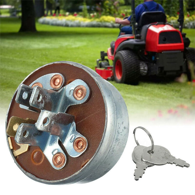 5 Spade Ignition Switch Lawn Mower Part Ride On Mower Lawn Tractor With 2 Keys