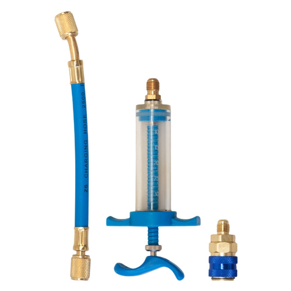 A/C Dye Injector 1Oz Air Conditioning Oil Injector 1/4 SAE Car Repair Tools UK
