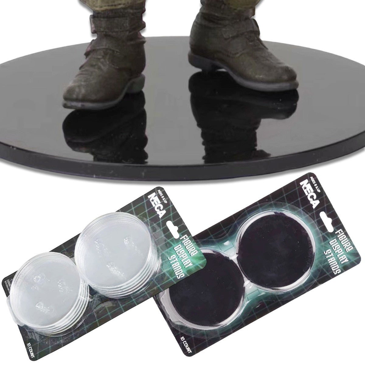 10X Action Figure Model Display Stands For Most 6-8" Plastic Round