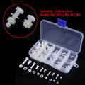 150 pcs M2 M2.5 M3 M4 M5 Size Nylon Screw Nut Washer Assortment Kit