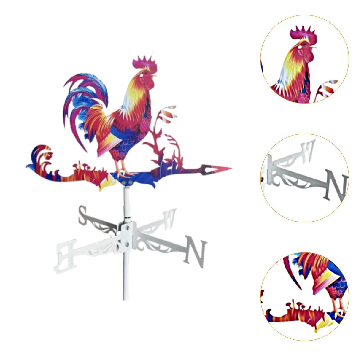 Outdoor Wind Indicator Weathercock Weather Vane For Garden Shed Home Ornament