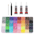 32000Pcs Mixed Color Jelly Rhinestones, Small 3mm Flatback Resin Stones DIY Art
