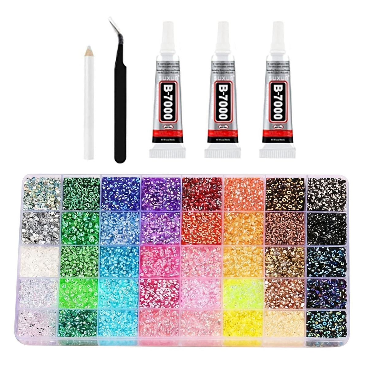 32000Pcs Mixed Color Jelly Rhinestones, Small 3mm Flatback Resin Stones DIY Art