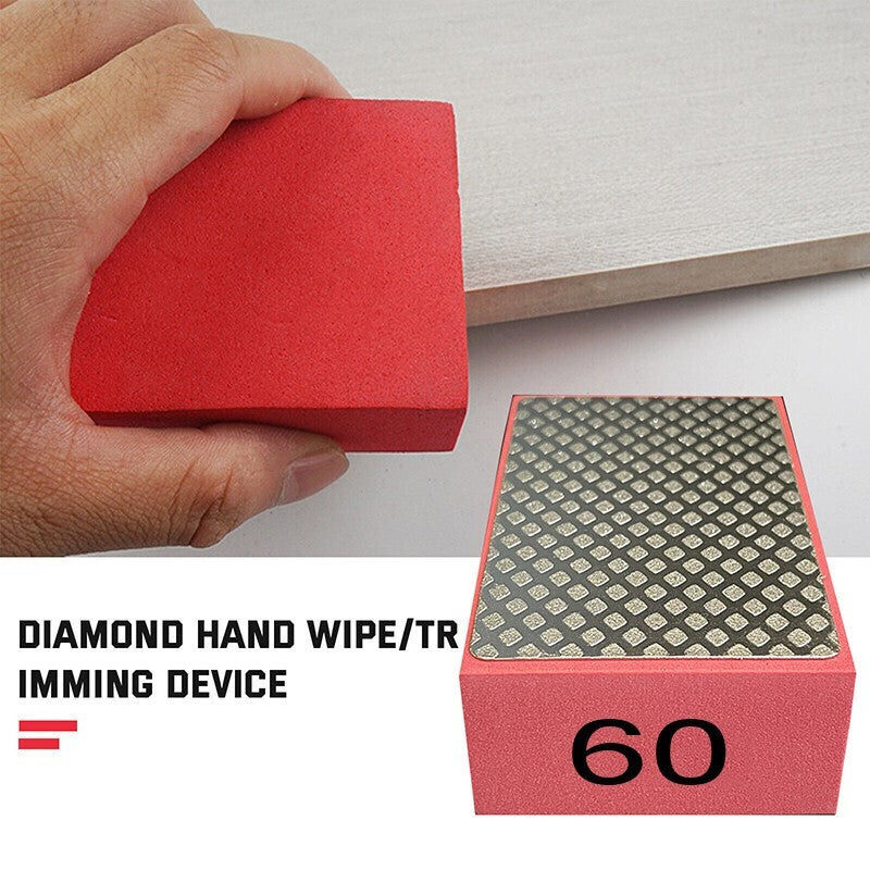 4X Diamond Hand Polishing Pads Tile Glass Grinding Block Pad Marble Sanding Disc