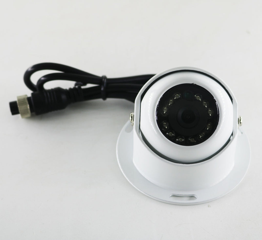 White 4 PIN Heavy Duty Caravan CCD IR Colour Reverse Rear view Camera 12v/24v Rv