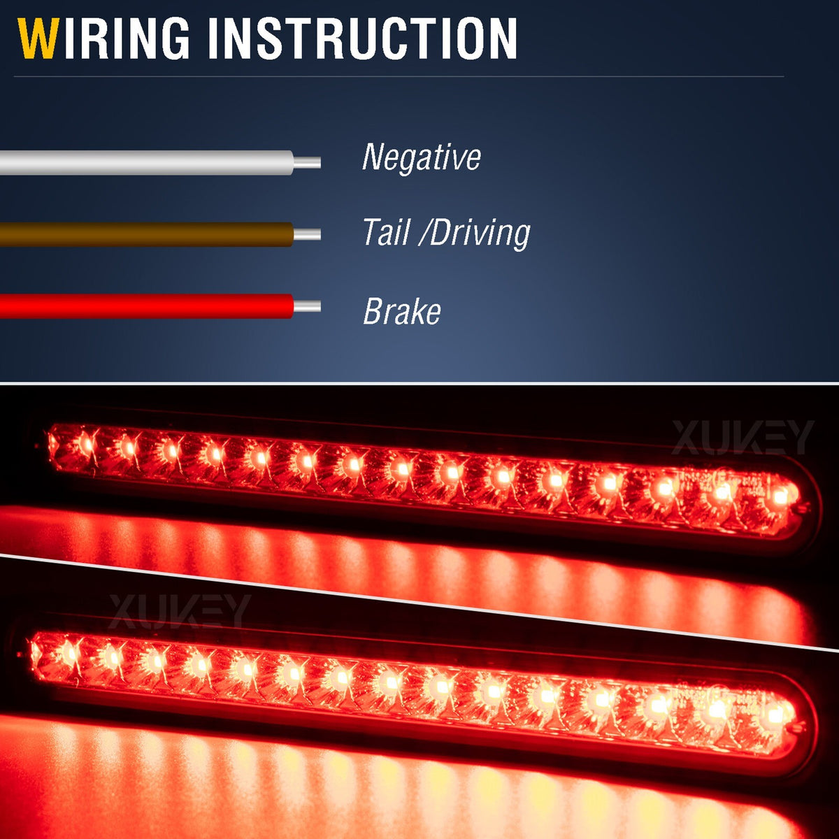 12V 24V Brake Tail Driving Light Strip LED Bar Trailer Caravan Van Truck Lorry
